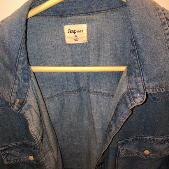 Denim Button Down - Picture 2 of 2